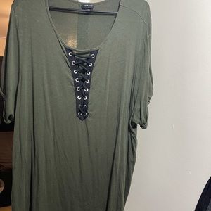 Torrid Green Short Sleeve Top